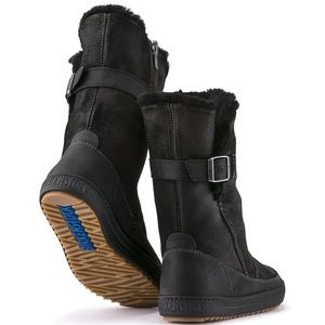 NWT Birkenstock Woodbury Suede Leather Black